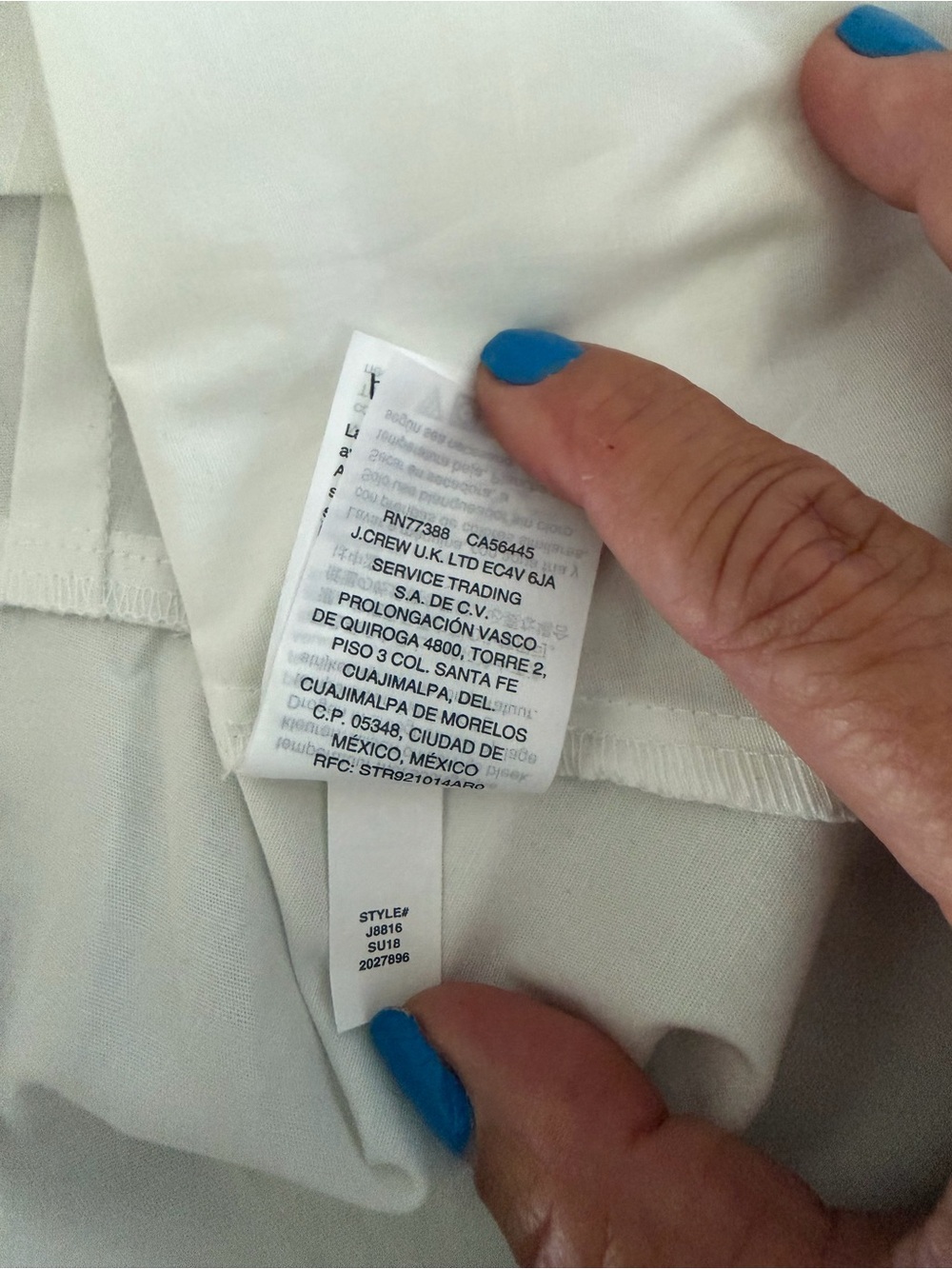 J.Crew White Cotton Poplin Faux Wrap Peplum Blouse Puff Sleeve Size 8 - Picture 4 of 8